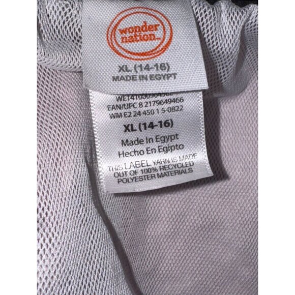 Boys Wonder Nation XL Swim Trunks With Tropical Gradient & Leaf Print Drawstring - Picture 2 of 7